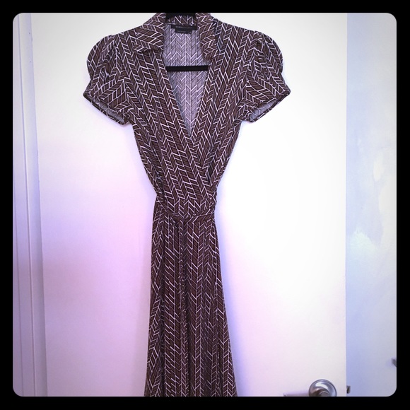 NWOT BCBG MAX AZRIA Print Wrap Dress - Picture 1 of 7